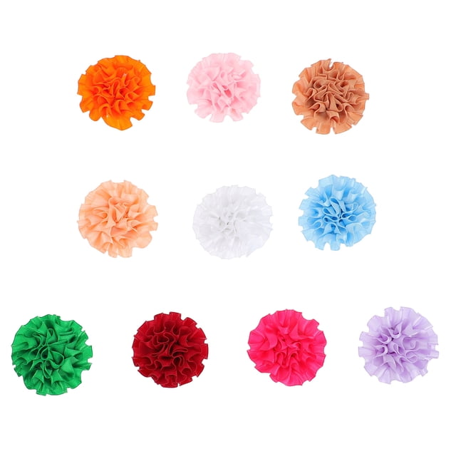 EeaseMX 10 piezas de flores para collar de mascota, pajarita para gato, decoración para el cuidado del perro (color aleatorio)