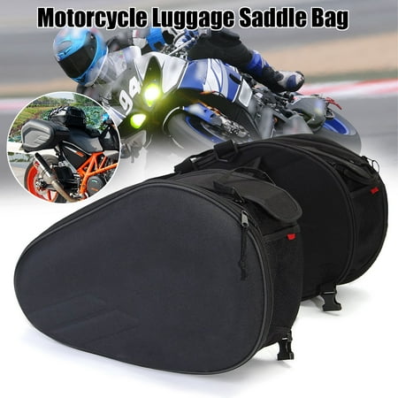2pcs Motorcycle Side Saddle Bag Oxford Cloth Panniers Package Luggage Waterproof