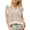 Yellow, variant on ZHUGeLI Stripe Summer Sweaters For Women V Neck Knit Cap Sleeve Tops Sleeveless Spring Clothes Up to 50% off