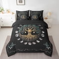 thumbnail image 2 of Homewish Magic Life Tree Bedding Comforter Set 7 Pieces, Rustic Mystic Moon Sun Full Bedding Set, Teens Adult Men Women Reversible Fitted Sheet Flat Sheet, Breathable Home Decor, 2 of 7