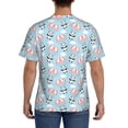 thumbnail image 2 of Naloa Cute Panda Flying in the Sky Men's T-Shirt Sport T-shirt Men's Basic Tee Casual Men's Shirt, Round Neck, Short Sleeves - 3X-Large, 2 of 5