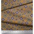 thumbnail image 2 of Soimoi Georgette Viscose Fabric Ikat & Mandala Kaleidoscope Print Fabric by Yard 42 Inch Wide, 2 of 3