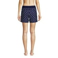 thumbnail image 2 of Lands' End Women's Petite 5" Quick Dry Elastic Waist Board Shorts Swim Cover-up Shorts with Panty Print, 2 of 3