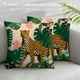 thumbnail image 3 of COMIO Leopard Pillow Covers, Cheetah Decorative, Jungle Tropical Leaves Print Throw Pillow Covers, Square Cushion Pillowcases for Sofa Couch Bed, Farmhouse Home Decor, 3 of 5