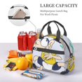 thumbnail image 5 of Lsque Sml Jeffy Pattern Lunch Bag ,Insulated Lunch Box, Small Leakproof Cooler Food Lunch Containers Reusable High Capacity Lunch Tote Bags, 5 of 6
