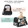 thumbnail image 3 of Daisy Luxury Cat Carrier Bag - Sherpa Lined Pet Travel Tote, 900D Oxford Cloth Fabric, Breathable Nylon Webbing - Portable Cat Accessories, 3 of 7