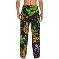 thumbnail image 3 of Xecao Mardi Gras Surface Men's Straight Lounge Pajama Pants: The Ultimate in Comfortable Sleepwear, 3 of 9