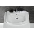 thumbnail image 2 of Kingston Brass EV2418 Inflection 24-Inch Ceramic Console Sink (1-Hole) in White, 2 of 7