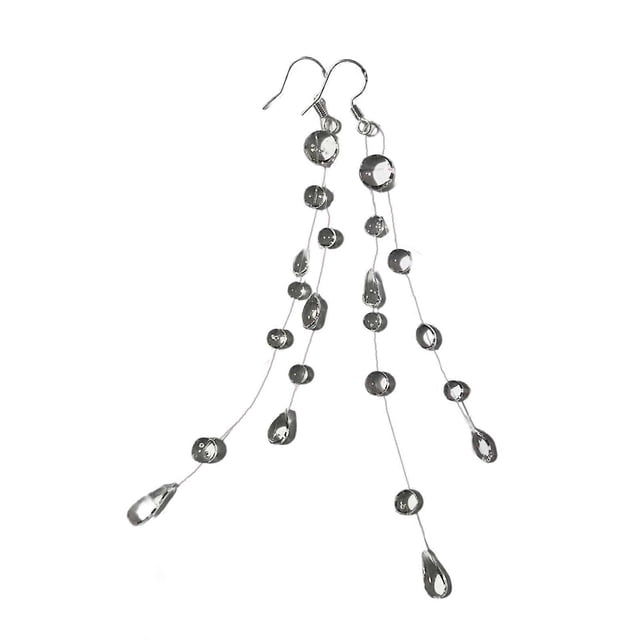 Minimalist Waterdrop Earrings for Women Titaniums Steel Teardrop Shaped Ear Studs for Sensitive Skin Elegant Jewelry Multicolor