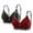 Red, variant on SELONE 2 Pack High Support Sports Bras for Women Wireless Push Up Lightly Bra Spaghetti Strap Bras Solid Underwear