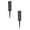Black-2Pcs, variant on Cemetery Vases for Grave Flower Holders with Ground Spikes, 12.6 Inch Outdoor Memorial Vase for Headstone Decorations, Grave Flower Holder for Cemetery Decoration, Memorial Day Garden Stake Vase