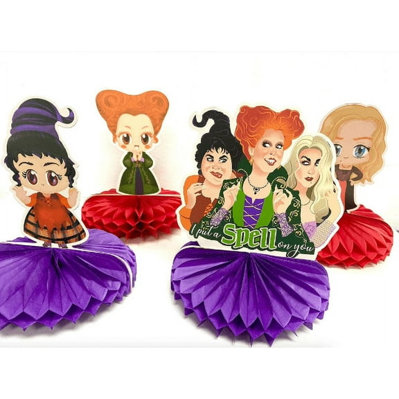 hocus Pocus sisters Halloowen, party theme, centerpieces decoration happy birthday, kids  spooky