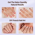 thumbnail image 4 of Press On Nails Misssix XBASICTIPS French Tips, 300 unidades, color rojo, 4 of 7