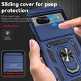 thumbnail image 4 of HCTian for Google Pixel 8A Case with Camera Lens Cover HD Screen Protector, Dual Layer Military-Grade Drop Tested Magnetic Ring Holder Kickstand Protective Phone Case for Google Pixel 8A 2024, 4 of 9