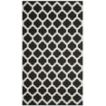 thumbnail image 2 of SAFAVIEH Montauk Proinsias Geometric Cotton Area Rug, Black/Ivory, 5' x 8', 2 of 6