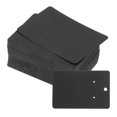 thumbnail image 1 of Unique Bargains 2.5' x 3.5' Blank Paper Business Cards Small Index Cards Flash Cards Message Note Card with Hole Black 100 Pack, 1 of 5