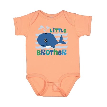 

Inktastic Whale Little Brother Gift Baby Boy Bodysuit