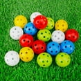 thumbnail image 4 of 12PcsPractice Golf Balls Hollow Plastic Golf Training Balls Colored Airflow Golf Balls Swing Practice Driving Range PE Toy Ball Red, 4 of 6