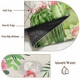 thumbnail image 6 of Summer Flamingos Round Area Rug 6Ft Washable Circle Rugs for Bathroom Office, Tropical Pink Botanical Flowers Cactus Non-Slip Carpet Floor Mats Indoor Outdoor Carpet Runner Aesthetic Home Decor, 6 of 8