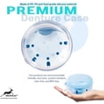thumbnail image 4 of Mckkor Retainer Case, Retainer Cleaner Case, Definitely No-Leak Denture Case Denture Bath Box for Traveling Perfectly, Denture Cup with Strainer & Mirror(Blue), 4 of 8