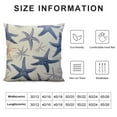 thumbnail image 5 of GOSMITH  Ocean Theme Starfish Sea Horse Coral Anchor  Home Decorative Throw Pillow Case Cushion Cover for Couch Sofa Bed, 5 of 5