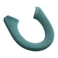 thumbnail image 1 of Funda de asiento de inodoro más gruesa, cálida, portátil, sencilla, reutilizable, de fácil limpieza, cojín para asiento de inodoro, para viajes, Verde profundo, 1 of 8