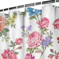 thumbnail image 4 of Waterproof Pioneer Shower Curtain 84x72 Inch Polyester Unique Colorful Floral Shower Curtain for Bathroom Hotel Home Decor with 12 Plastic Hooks, 4 of 5