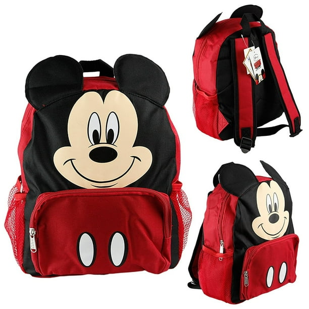 PC Disney Mickey Mouse Kids 12" Toddler School Backpack Canvas Book