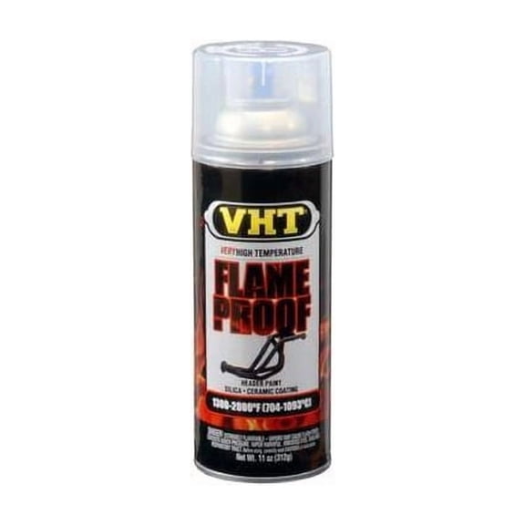 VHT SP115 Satin Clear High Temperature Flame Proof Header Paint - 11 oz