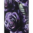 thumbnail image 4 of Camiseta con Estampado Floral de Hombros Al Aire con Detalle Escotado Frontal en Talla Extra Rosegal  Mangas largas de talla grande, 4 of 5