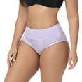 thumbnail image 5 of COMVALUE Women's Lace Underwear Breathable Soft Stretch Hipster Briefs Sexy Bikini Panty (Light Purple, L), 5 of 7