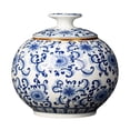 thumbnail image 1 of Tarros de jengibre tradicionales de estilo chinoiserie, tarro de porcelana antiguo, bote para té, versátil Estilo A, 1 of 9