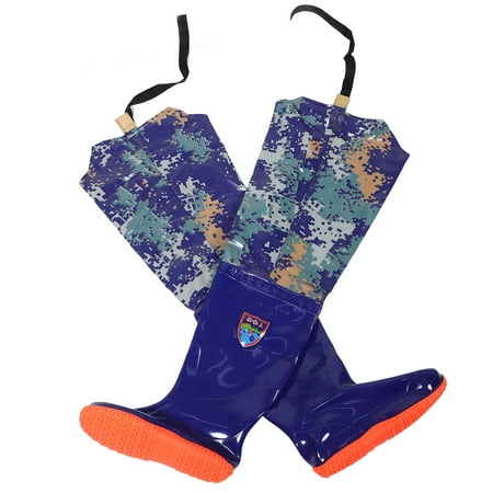 Hemoton 1 Pair Of Waterproof Pvc Wading Boots For Men Non-Slip High Rain Boots Outdoor Fishing And Hunting Waders Breathable And Comfortable Size 44