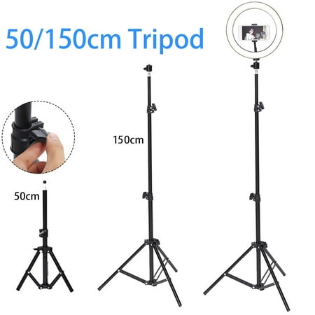 Telescopic 59‘’ Camera Tripod Stand Phone Holder For Live Stream Makeup Auminum, YouTube Video, 23-59