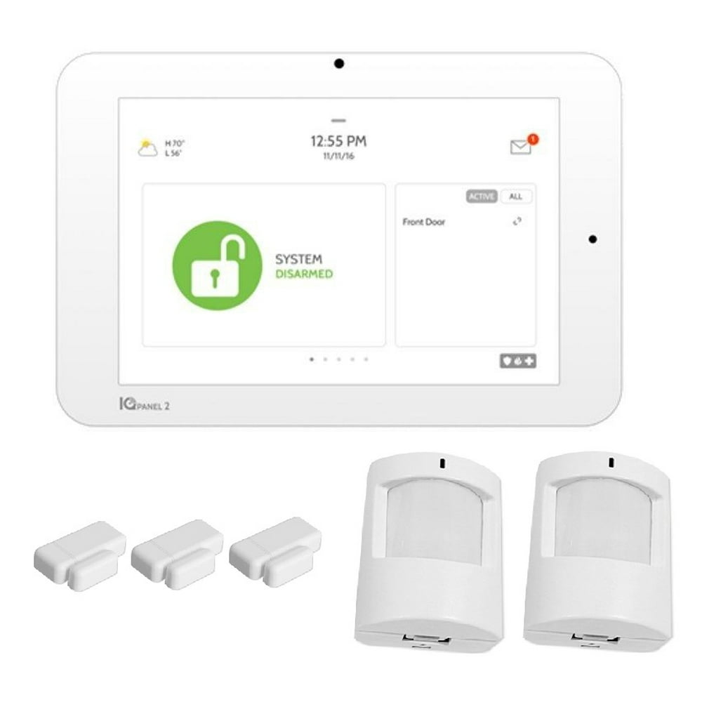 Qolsys IQ Panel 2 (Verizon LTE) QS92011200840 with 3 x Door Sensor