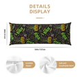 thumbnail image 3 of Balery Carnival Mardi Gras3 Funda Protectora para Almohada Corporal de Algodón Hipoalergénico con Cierre(55 x 21 pulgadas), Almohadas No Incluidas, 3 of 7