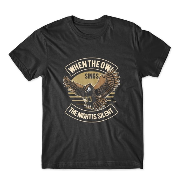 Mighty Circus When The Owl Sings T-Shirt 100% Cotton Premium Tee NEW - Black, Small