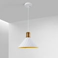 thumbnail image 6 of Vintage American Metal Iron Pendant Lamp for Above Sink, Retro Industrial Style Pendant Light Fixture, Rustic Farmhouse Pendant Light, Simple Pendant Lighting for Kitchen Bar Over Table (Black), 6 of 7