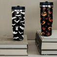 thumbnail image 5 of 30 oz Halloween Tumbler with Handle Halloween Gifts for Women Men Goth Birthday Gift 30oz Stainless Steel Travel Cup Mug Water Bottle, 5 of 6