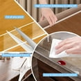 thumbnail image 3 of Scheam Edge Corner Protector Adhesive Tape,Soft Clear Furniture Guard Strip,Table Corner Mounting Strips,Cabinet Door Bumper,Wall Against Sharp Corners,for Home Office 6.5 Ft x 0.8 in, 3 of 7