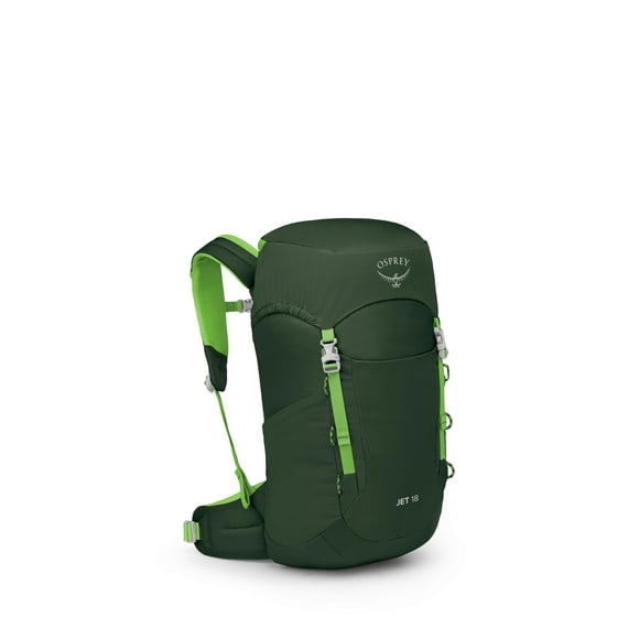 Mochila de Senderismo Osprey Jet 18L para Niños Verde Canopy