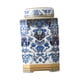thumbnail image 5 of Recipiente de recipiente de té de cerámica con elegante frasco de almacenamiento de chinoiserie esmaltado con tapa sellada para la mesa de la oficina Estilo D, 5 of 8