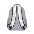 thumbnail image 3 of Multicolor Cat and Heart White Backpack for School, Cute School Bag with Adjustable Shoulder Straps and Padded Back, 15.3"x11"x6.7", 3 of 5