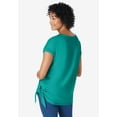 thumbnail image 2 of Woman Within Plus Size Side Tie Knit Tee, 2 of 5