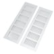 thumbnail image 5 of Air Vent Grille Heat Dissipation Aluminum Alloy Silver Rectangular Ventilation Grille Cover for Cabinet Closet RV Camper 80x250mm/3.14x9.84in, 5 of 9
