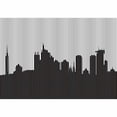 thumbnail image 4 of Idea4wall 4pcs Abstract Black and White Building Peel and Stick Wallpaper Removable Wall Murals Large Wall Stickers for Home Decoration, 66"x24", 4 of 5