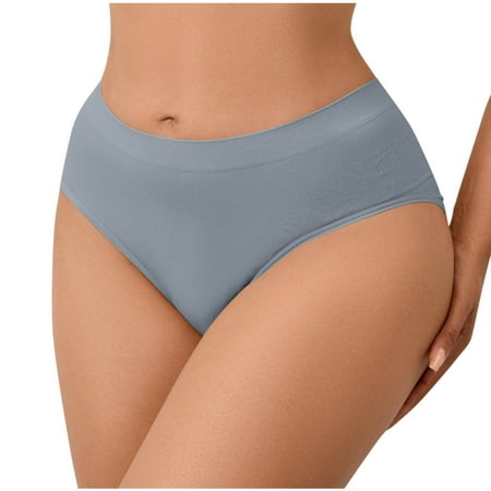 Akafmk Plus Size Underwear for Women High Waisted Cotton Briefs Solid Color Shapewear Pant Fake Hip Pants with Sponge Waist Pad Briefs Comfortable Breathable Underwear Panties  Sizes S-4XL