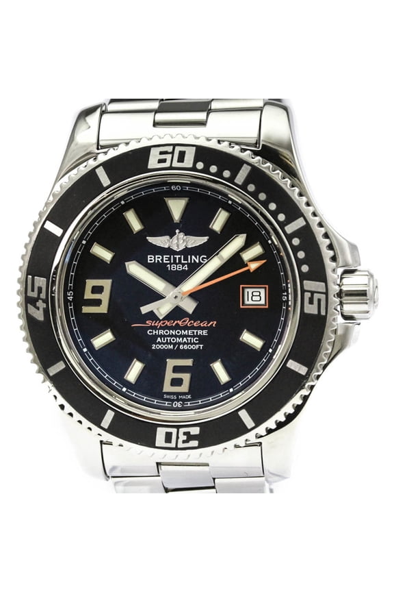 Pre-Owned BREILING Superocean 44 Steel Automatic Mens Watch A17391 Polished