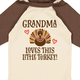 thumbnail image 4 of Inktastic Thanksgiving Grandma Little Turkey Boys or Girls Long Sleeve Baby Bodysuit, 4 of 5