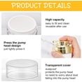 thumbnail image 5 of Plastic Portable Refillable Airless Pump Bottles Vacuum Press Container Travel Lotion Bottle Gold 6.3x8.4cm Capacity: 50ml(1.69fl. oz), 5 of 9